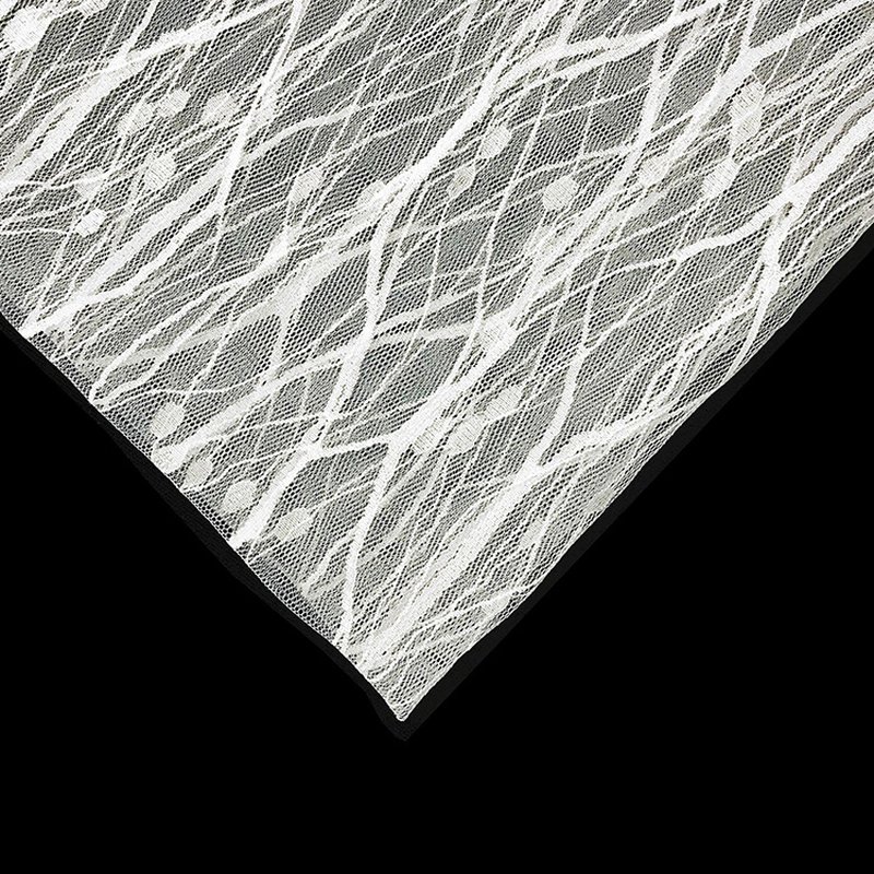 Stripe Wave Cutwork Nylon Lace Fabric for Bridal Wholesale Supplier 9